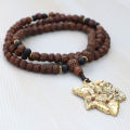 Ganesha Rudraksha Seed Japa Mala- Lotus Handicrafts. 