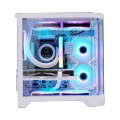 Gaming PC Dreamer Mini White PC Case M-ATX Acrylic Transparent for Home/ Office and Gammer - PST. 