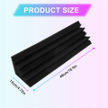 4 Pcs Acoustic Panels Studio Acoustic Soundproof Foam,Sound Treatment Bass Trap Corner,Sound Panels Wedges,12X12X48cm. 