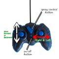 Toys World | Remote Car Control Rechargeable 1:18 Offroad Metal 6x6 Wheel Smoke Rock Crawler Monster Truck, 6WD, 2.4GHz, 6-Wheel Drive All-Terrain Remote Control Car Spray Rock Crawler High Speed Offroad Vehicle Toy For Kids ages 3+. 
