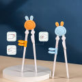 Beginner Kids Chopsticks Easy Use Children Learning Chopsticks Cute Bear Rabbit Learning Training Helper Child Tableware MENGYU. 