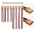 High Quality With Silicone Wire 12 AWG/14 AWG Wires Cable Dual Extension XT60 Connector Plug Female / male 10CM/15CM Battery Connectors. 