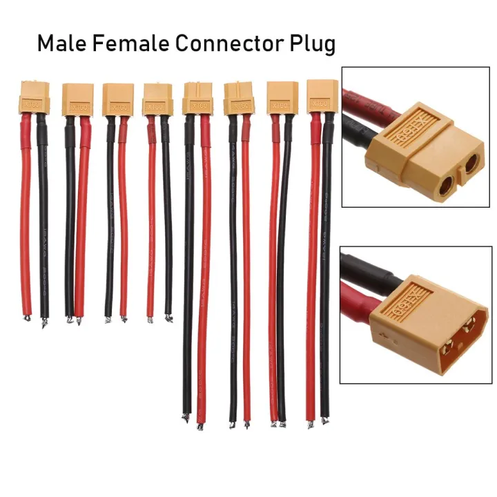 High%20Quality%20With%20Silicone%20Wire%2012%20AWG/14%20AWG%20Wires%20Cable%20Dual%20Extension%20XT60%20Connector%20Plug%20Female%20/%20male%2010CM/15CM%20Battery%20Connectors%20-%20Image%205