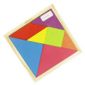 Colorful Wooden Tangram Traditional Brainstorming Game, Early Learning & Educational Intelligent Blocks Jigsaw Puzzle Toys for Baby & Toddlers. 