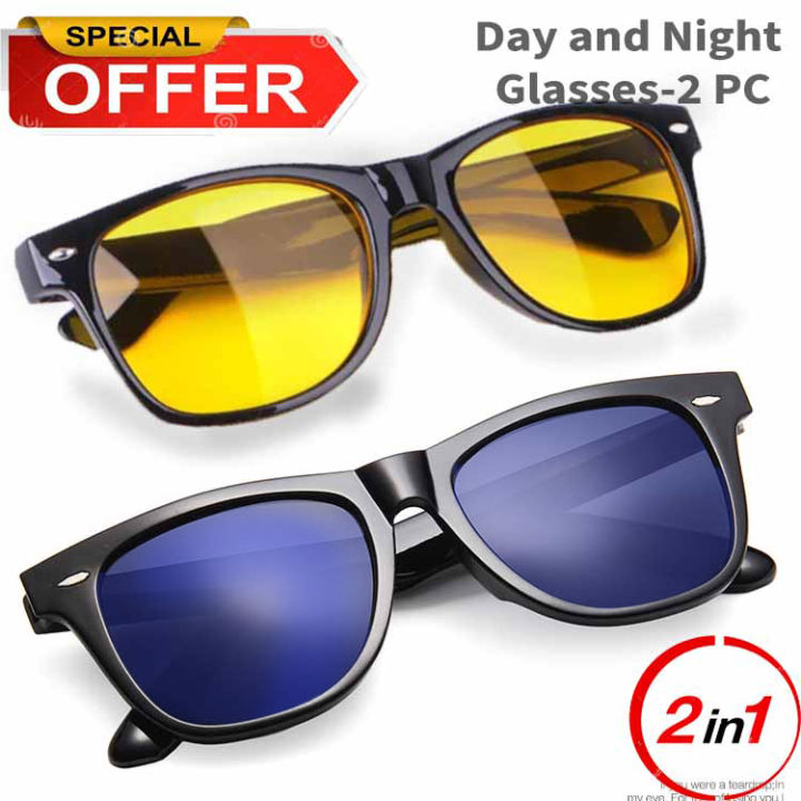ight Vision Sunglasses 2 in 1 Sunglasses for en and Women wo sunglasses in One pa 1