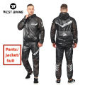 HOT WEST BIKING MTB Bike Cycling Jacket Sets Men Women Waterproof Windproof Raincoat Reflective Jersey Pants Suit Bicycle Clothing. 
