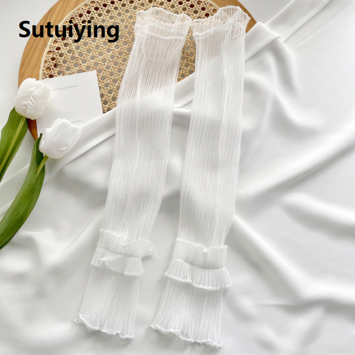 Sutuiying%20Lace%20Sun%20Protection%20Sleeves%20Summer%20Outdoor%20Driving%20And%20Cycling%20Anti-ultraviolet%20Arm%20Sleeves%20Ice%20Silk%20Ice%20Sleeves%20Bayline%20-%20Image%209