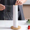 Kitchen Wooden Roll Paper Towel Holder Bathroom Tissue Vertical Stand Disposable Paper Pot Kitchen Toilet Storage Accessories. 