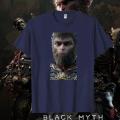 HOT Classic Black Myth Wukong Men's High Quality T-shirt Game Player Clothing Cotton Unisex Summer Streetwear Tops Camiseta Hombre. 
