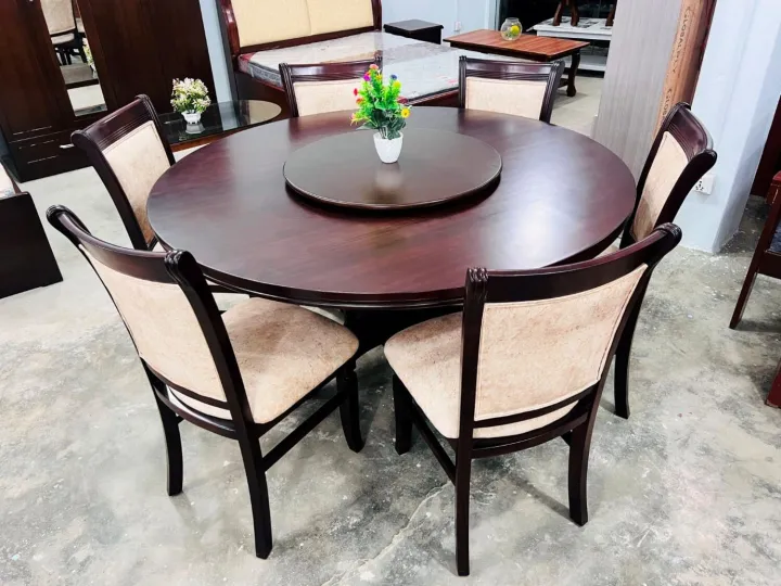 Wooden%20Round%20Dining%20with%20revolving%20table%20top%20-%20Image%202