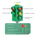 2X Mini Traffic Signs Road Light Block with Sound LED Children Safety Traffic Light Model Kids Traffic Light Toys. 