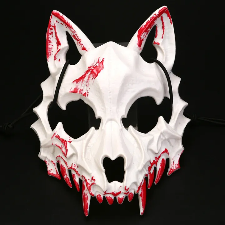 Halloween%20Mask%20Half-face%20Mask%20Cos%20Dragon%20God%20Fierce%20Tiger%20Night%20Fork%20Tengu%20Man%20Wolf%20Mask%20Performance%20Skull%20Masks%20CVFHHH%20-%20Image%202