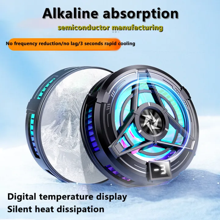 Zesto%20New%20Magnetic/%20Back-clip%20Mobile%20Phone%20Semiconductor%20Radiator%20PUBG%20Game%20Cooler%20With%20Digital%20Display%20SL17%20For%20IPhone%20Android%20-%20Image%202