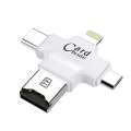 4 In 1 Otg Card Reader Type C Lightning Micro Tf Card Adapter For Iphone And Android. 