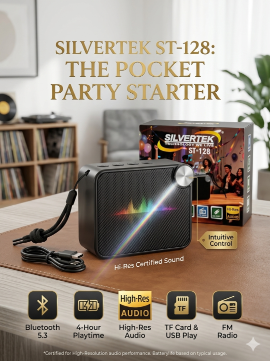 Silvertek Htpc Silvertek Audio Boom Wireless Speaker | ST_128 | 1000MAH | Heavy Duty ...