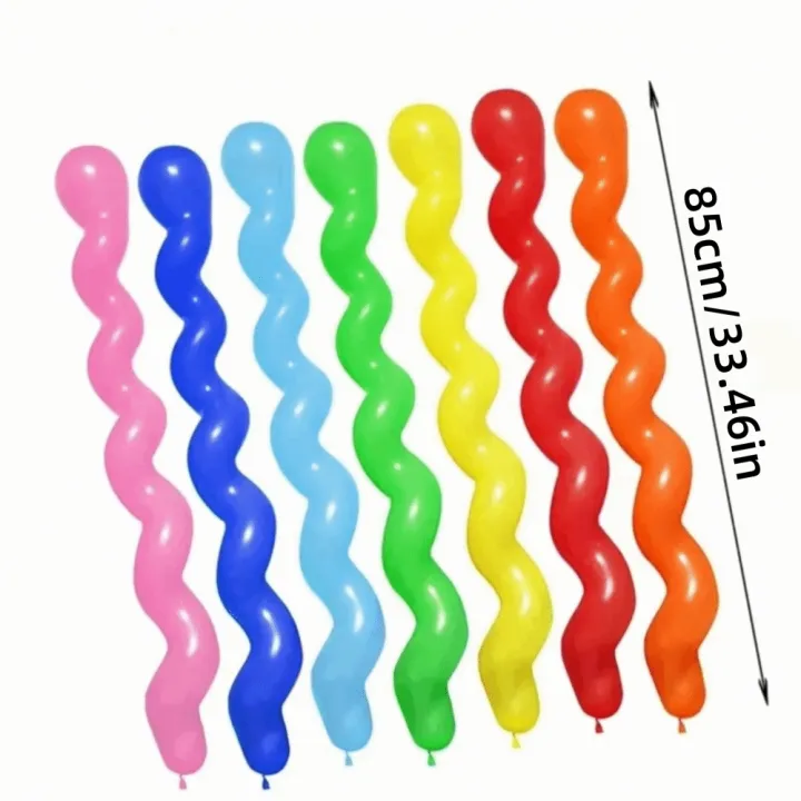 20pcs%20new%20Long%20Shape%20Threaded%20Latex%20Balloons%20Latex%20Unique%20Inflatable%20Balloons%20Twist%20Spiraal%20Balloon%20Kid%20-%20Image%202