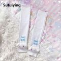 Sutuiying 1Pair Sanrio Cute Mittens Lovely Fingerless Gloves For Women Girls Summer Sun Protection Sleeves Cosplay Halloween Party Mittens. 