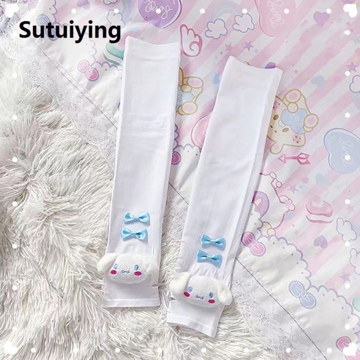 Sutuiying%201Pair%20Sanrio%20Cute%20Mittens%20Lovely%20Fingerless%20Gloves%20For%20Women%20Girls%20Summer%20Sun%20Protection%20Sleeves%20Cosplay%20Halloween%20Party%20Mittens%20-%20Image%204