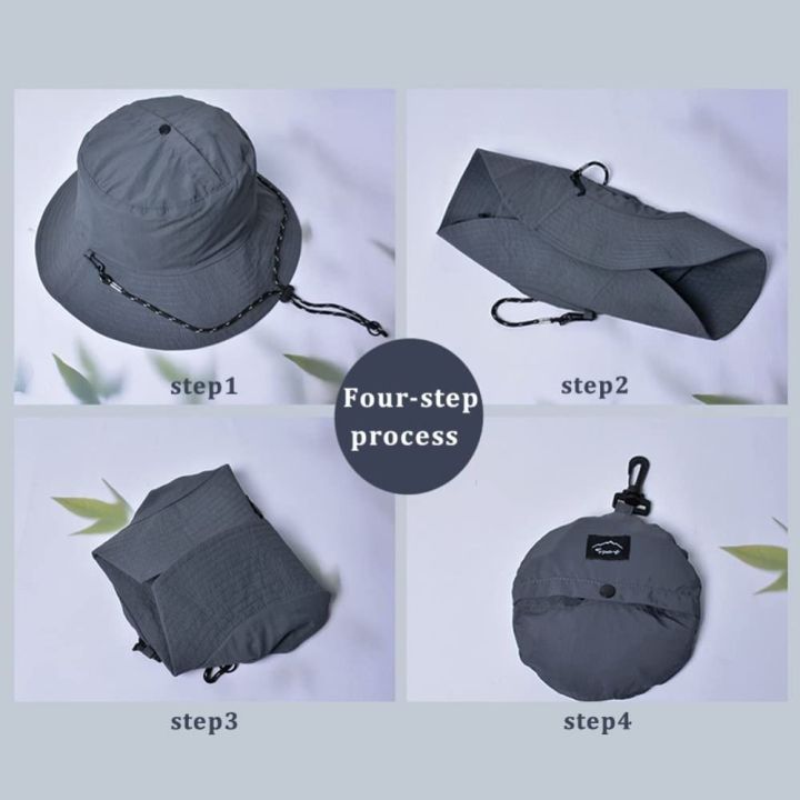 Mini%20Waterproof%20Foldable%20Bucket%20Hat%20Portable%20Wide%20Brim%20Fishing%20Hat%20Adjustable%20with%20Storage%20Bag%20Fisherman%20Cap%20Women%20-%20Image%207