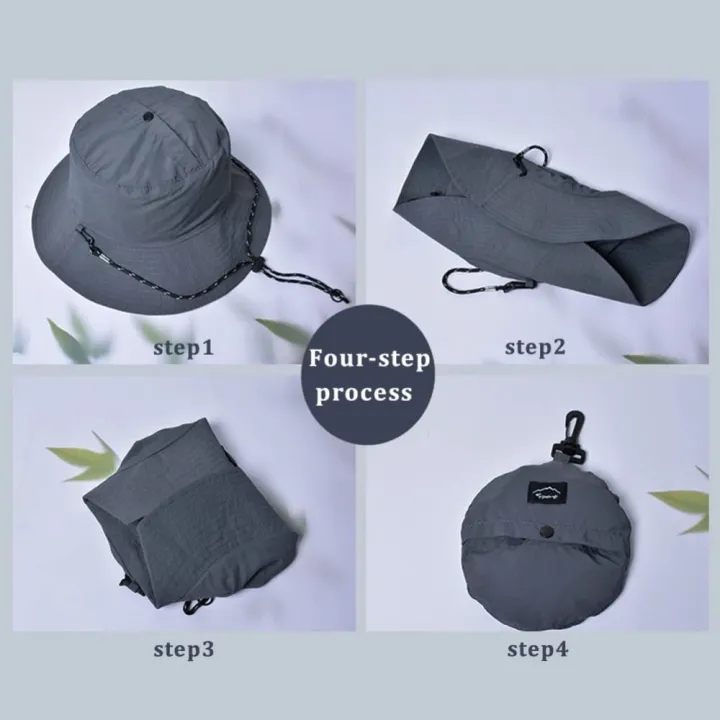 Mini%20Waterproof%20Foldable%20Bucket%20Hat%20Portable%20Wide%20Brim%20Fishing%20Hat%20Adjustable%20with%20Storage%20Bag%20Fisherman%20Cap%20Women%20-%20Image%207