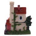 FORIDE 2X Cute Mini Resin House Miniature House Fairy Garden Landscape Home Garden Decoration Resin Crafts 4 Styles Random. 