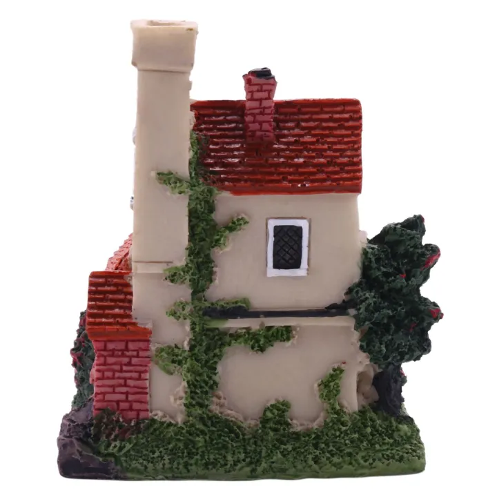 FORIDE%202X%20Cute%20Mini%20Resin%20House%20Miniature%20House%20Fairy%20Garden%20Landscape%20Home%20Garden%20Decoration%20Resin%20Crafts%204%20Styles%20Random%20-%20Image%202