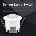 fasdaga 5X 110V-220V 360° Infrared Recessed PIR Ceiling Motion Sensor Detector Light Switch, Motion Light Sensor. 