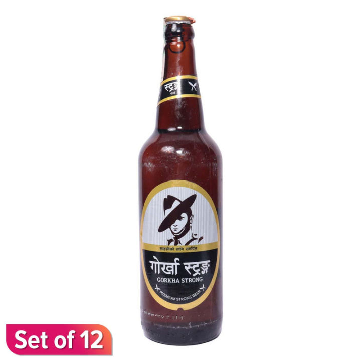 Gorkha Strong Beer, 650ml, 12Piece