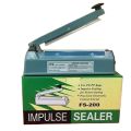 Impulse Sealer, Metal Fs 200 Portable Manual Plastic, Poly, Pe Bag Heat Sealing Machine. 