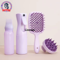 4Pcs Professional Barber Combs Set Scalp Massage Comb Detangling Hair Brush Hairdressing Hair Dye Applicator Bottle Salon. 