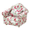 1/12 Scale Doll House Miniature Single Sofa with Pillow. 