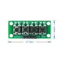 DIY Kit 1x4 4 Independent Key Button Keypad Keyboard Module Mcu for Arduino Student Class Design Graduation Project Experiment. 