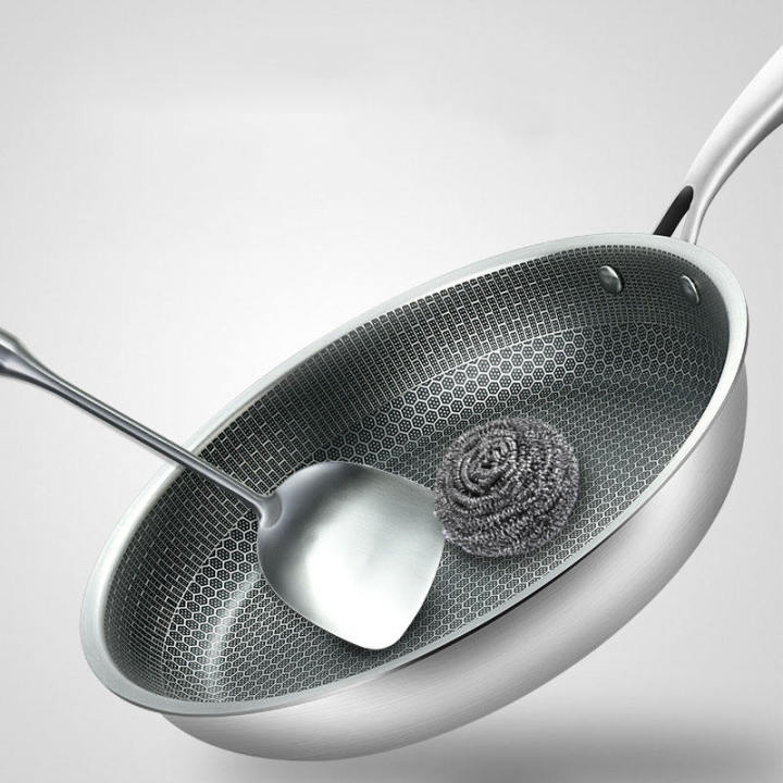 Honeycomb%20Structure%20Hex%20Design%20Non-stick%20%20Fry%20Pan%2024%20cm%20Stainless%20Steel%20-%20Image%2010