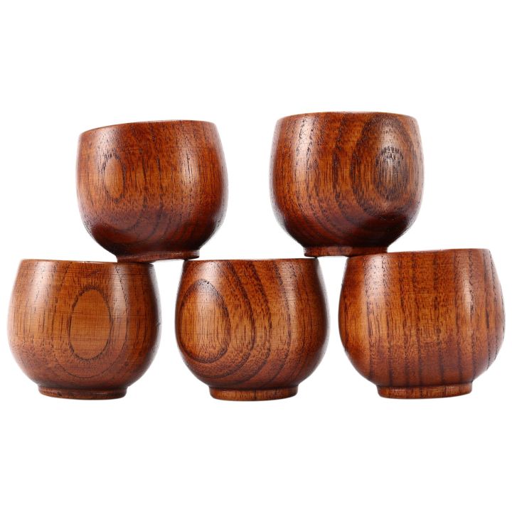 NAMUNY%205pcs%20tea%20set%20small%20wooden%20cup%20small%20cup%20green%20wooden%20cup%20with%20natural%20wood%20wine%20cup%20wooden%20tea%20drinking%20cup%20-%20Image%203