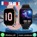 LAXASFIT 2025 New Smart Watch H9 Prp Max Smart Watch Bluetooth Call Message Monitoring Smart Watch Gift for Men and Women. 