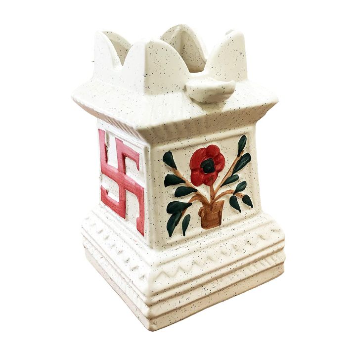 15%20cm%20*%2015%20cm%20*%2015%20cm%20Ceramic%20Handcrafted%20Hand%20Painted%20Tulsi%20%20Pot/Vase/Plant%20Container%20for%20Home,%20Garden,%20Office%20Decor%20(White)%20%7C%20Vastu%20Tulsi%20Math%20-%20Image%203