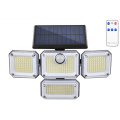 Solar Lights Outdoor Motion Sensor 333 LED Flood Lights, Solar Powered Security Lights Outside with 2 Remote Controls. 