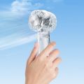 Silent Charging Cooling Fan with Hook Transparent Mini Fan Refrigerable Portable Turbo Handheld Fan Outdoor. 