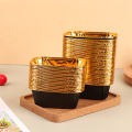 50Pcs Rectangular Aluminum Foil Tin Paper Cup Baking Cups Heat Resistant Cupcake Liner Molds Dessert Cake Box QUANYIN. 