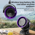 Rechargeable Air Conditioner Fan 3in1 Circulating Fan with Clip 100 Speed Adjustable Mini Table Fan for Office Outdoor. 