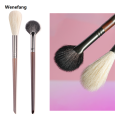 Wenefang OVW 2PCS Goat Hair Flame Shape Highlight Brush Soft Professional Facial Fan Makeup Brushes Set Beauty Cosmetics Tool Maquiagem. 