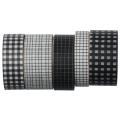 Art Tape Black Washi Tape White Washi Paper Scrapbook Tapes Decorative Tapes for DIY. 