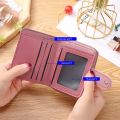 Short Wallet For Women 2022 Fashion Simple New Large Capacity Versatile Heart Color Clutch Zipper Buckle Coin Purse Female Bag. 