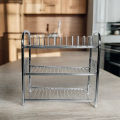 Choice 18×18 inch Wall Mount Modern Kitchen Utensils Dish Rack Stainless Steel Kitchen Rack Utensil Rack Utensil Stand. 