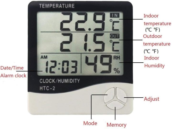 HTC-2%20Digital%20LCD%20Thermometer%20Hygrometer%20And%20Time%20%20-%20Electronic%20Temperature%20Humidity%20Meter%20-%20Weather%20Station%20both%20Indoor%20Outdoor.%20-%20Image%204