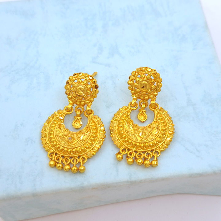 Rani Haar Design Earring Ramleela Gold Plated Jhumka For Women