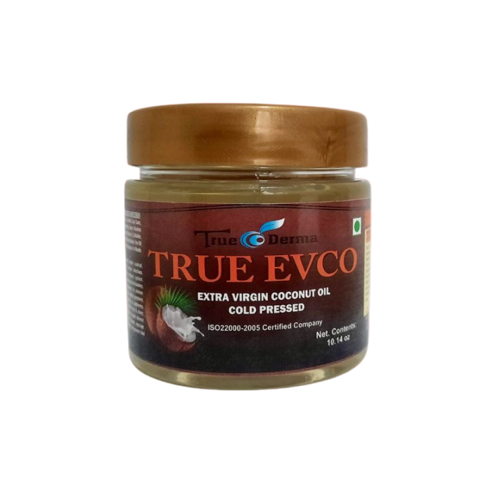 True Evco Extra Virgin Coconut Oil, True Derma, Cold Pressed, 200Ml/10.14 0z