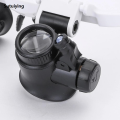 Sutuiying Portable Telescopic Magnifier Glasses Loupes with 2 LED Light 8X/15X/23X Luxury Lens Observation Magnifying Eyewear for Reading Jeweler. 