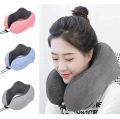 Travel Neck Pillow - Memory Foam Neck Support Pillow, Compact And Lightweight For Sleeping Camping, Airplane, Car, Desk And Sofa. 