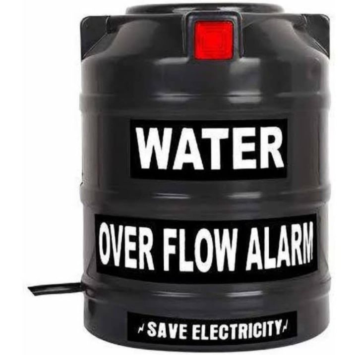 Plastic Water Over Flow Tank Alarm with Voice Sound/Water Sensitive Overflow Alarm- (Black)
